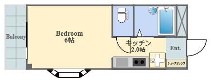 川崎市多摩区宿河原のマンションの間取り