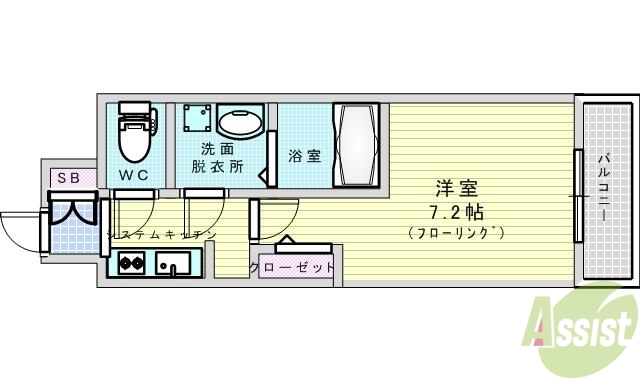 S-RESIDENCE新大阪WESTの間取り