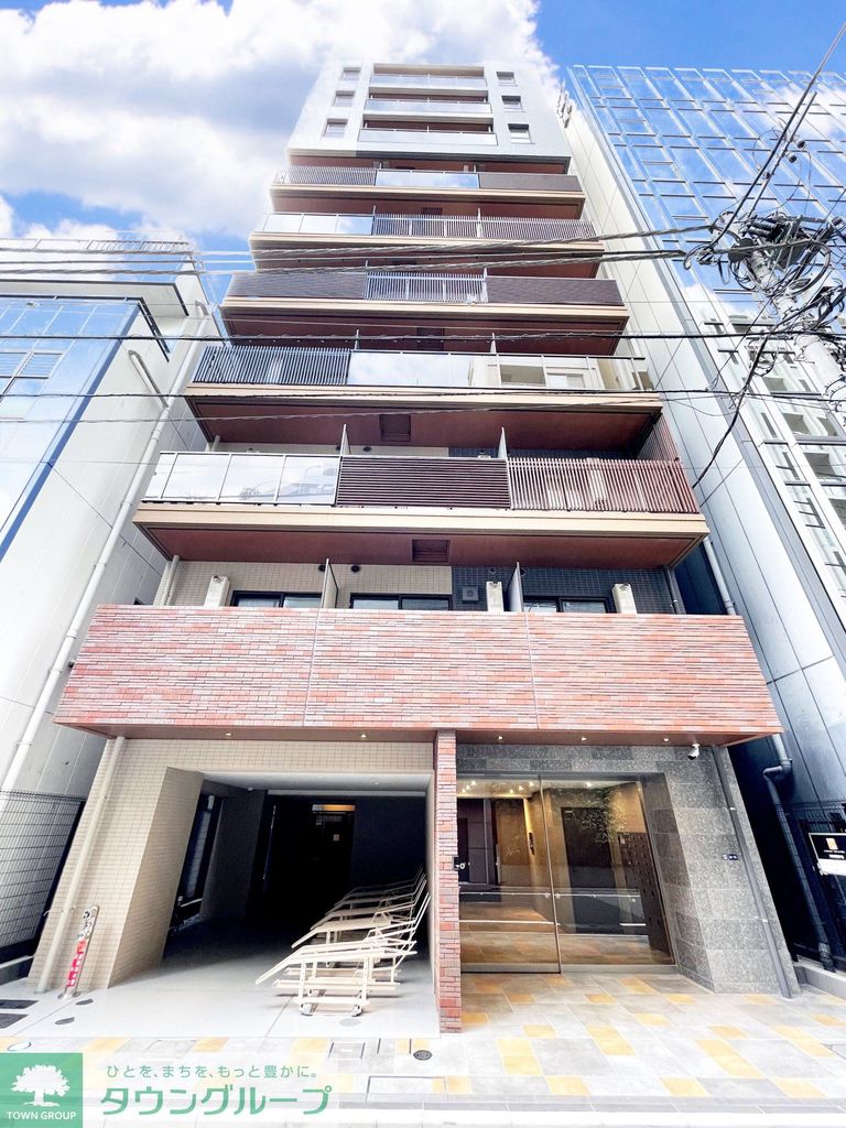 【中央区日本橋小網町のマンションの建物外観】