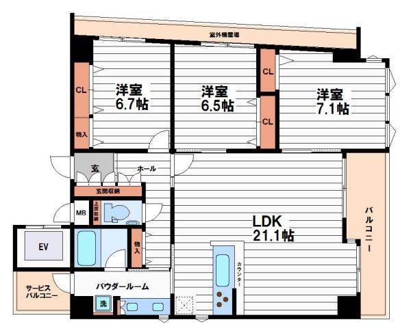 Ｔ’Ｓ ＣＯＵＲＴ五条の間取り