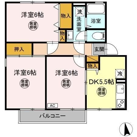 ウィンベル 四番館の間取り