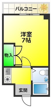 堺市堺区三宝町のマンションの間取り