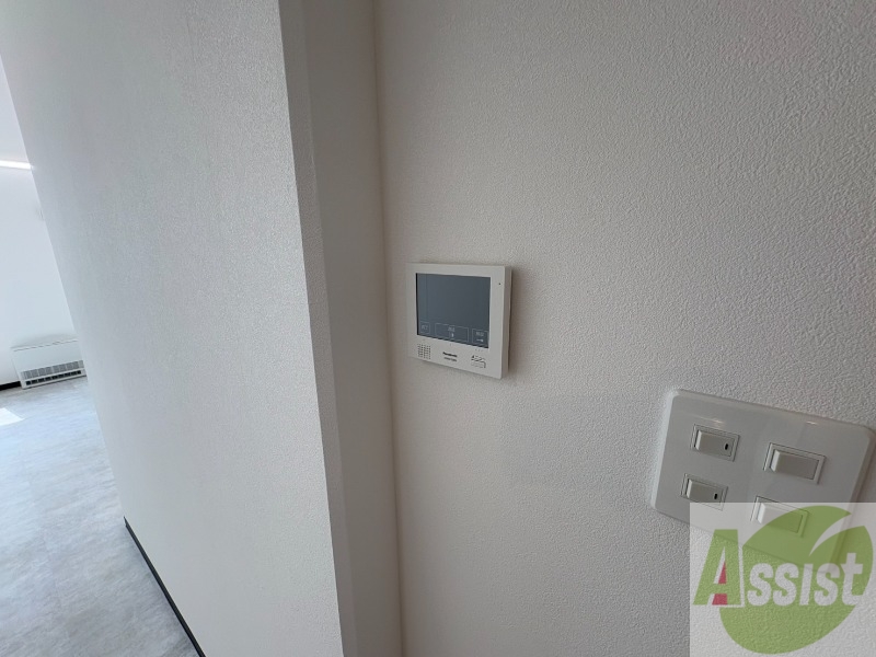 セキュリティ　インターホンです。オートロック付きで安心のマンションです。