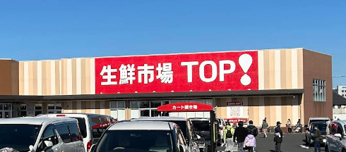 スーパー　生鮮市場TOP(トップ) 八潮伊草店（スーパー）まで554m