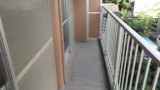 バルコニー　※別号室の写真です。