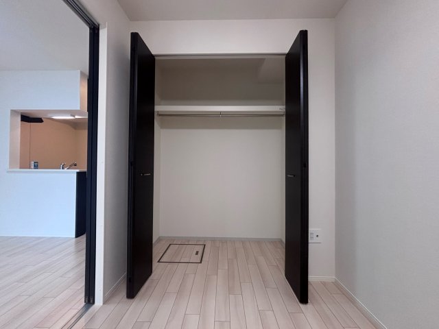 収納　収納スペースもあるので衣類や荷物がたくさんあっても綺麗に出来