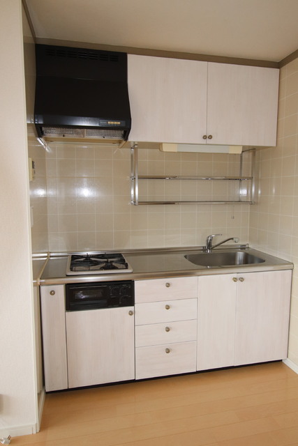 キッチン　２口ガスコンロのシステムキッチン☆