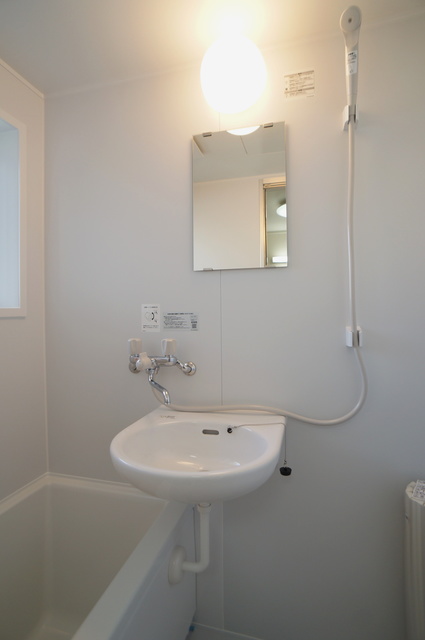 洗面設備　洗面ボウルと鏡もございます☆