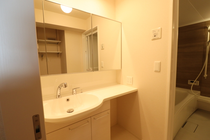 洗面設備　※同タイプの部屋写真です