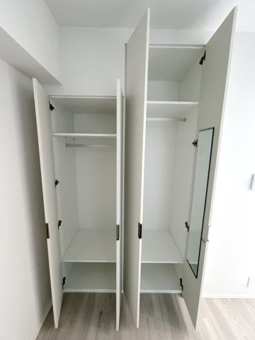 収納　たっぷりとした収納スペースです