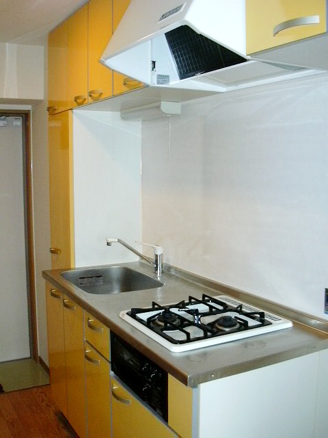 キッチン　２口ガスコンロ付システムキッチン