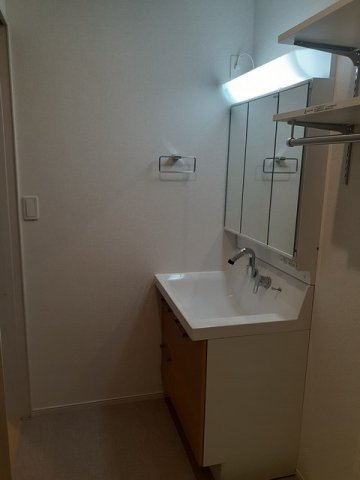 洗面設備　広い洗面スペース