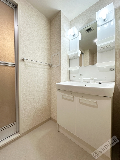 洗面設備　シャンプードレッサー付き・朝シャンもこちらで♪♪