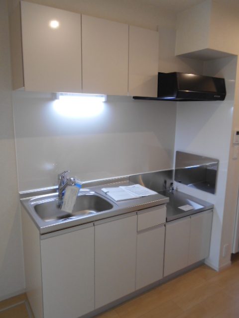 キッチン　ガスコンロ（２口）対応・シングルレバー水栓完備