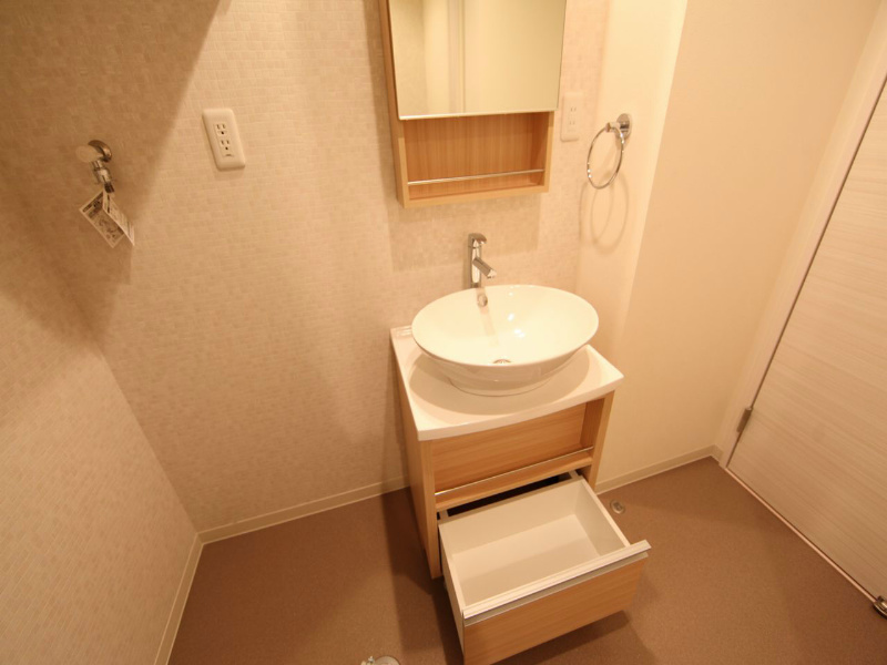 洗面設備　独立洗面化粧台　オシャレなボウル型