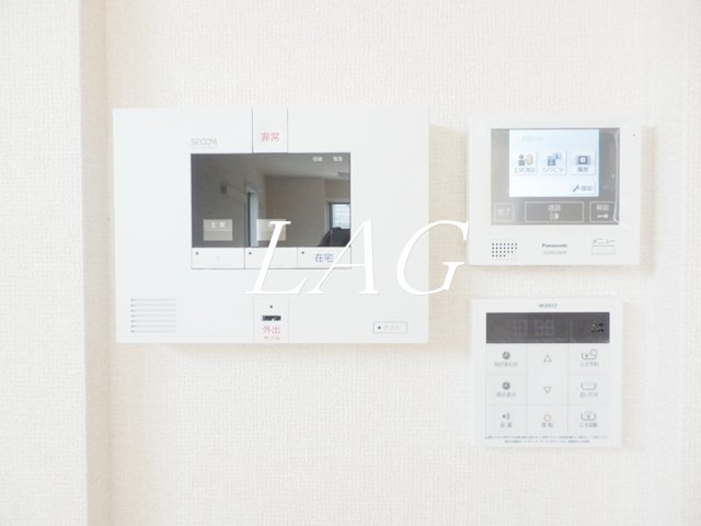 セキュリティ　モニター付きインターフォンです。
