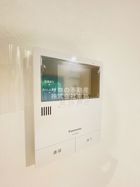 セキュリティ　訪問者が一目で分かるＴＶモニタ付インターホンです！