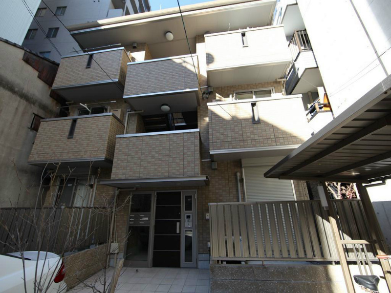 建物外観　外観　オートロック　屋根付き駐輪場