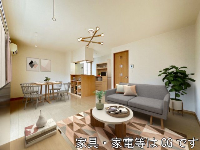 ロビー　LDK（※家具・家電はCGです）
