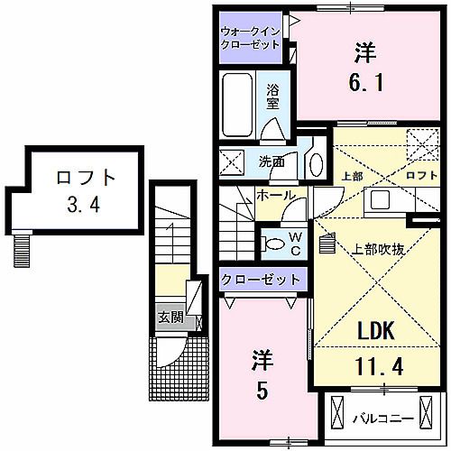 ラルーチェの間取り写真
