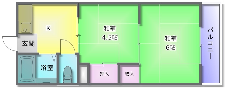 柴本マンションの間取り写真