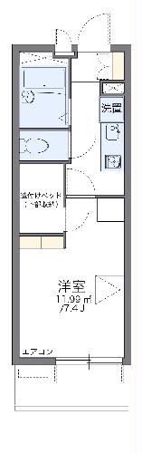 レオパレスせんだんの間取り写真