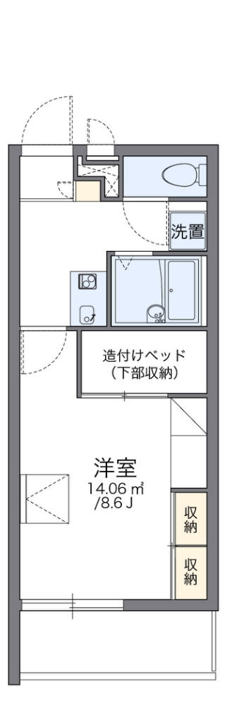 レオパレスパルフェIIの間取り写真
