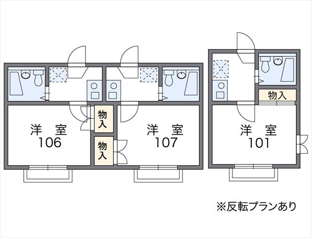 レオパレスデルニエの間取り写真