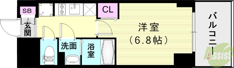 プレサンス神戸セレスティアの間取り写真