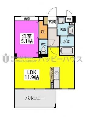 LIBERTY XIIIの間取り写真