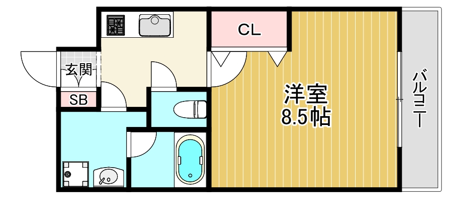 地下鉄谷町線 野江内代駅 徒歩1分 10階建 築12年の間取り写真