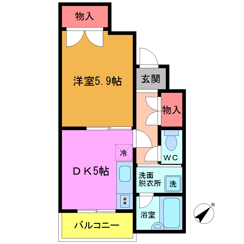 バーデンハイムマサキの間取り写真
