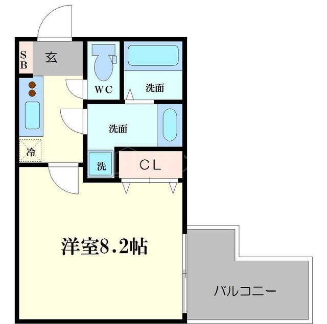 プライムアーバン御堂筋本町の間取り写真