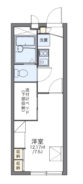 レオパレス岡本山手館の間取り写真