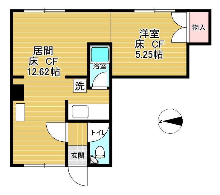 西富５号マンションの間取り