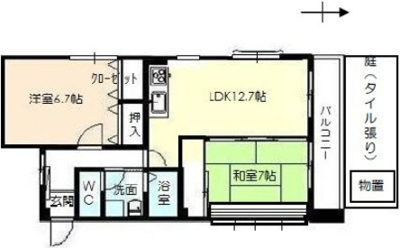 ベルクレエ長江の間取り