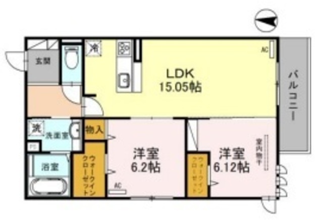 シュエットはくようの間取り