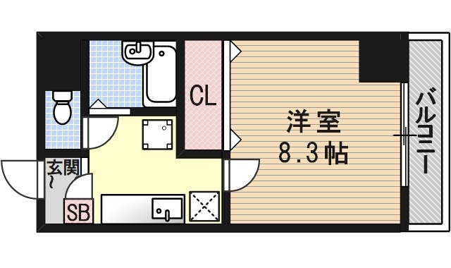 ハウスセゾン四条通の間取り