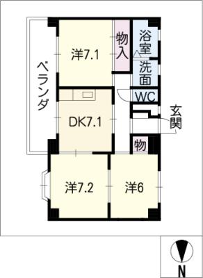 サンハイツ１１の間取り