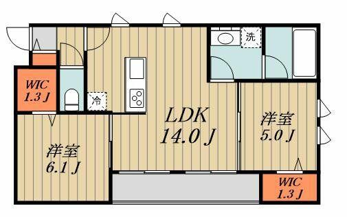 台東区上野のマンションの間取り