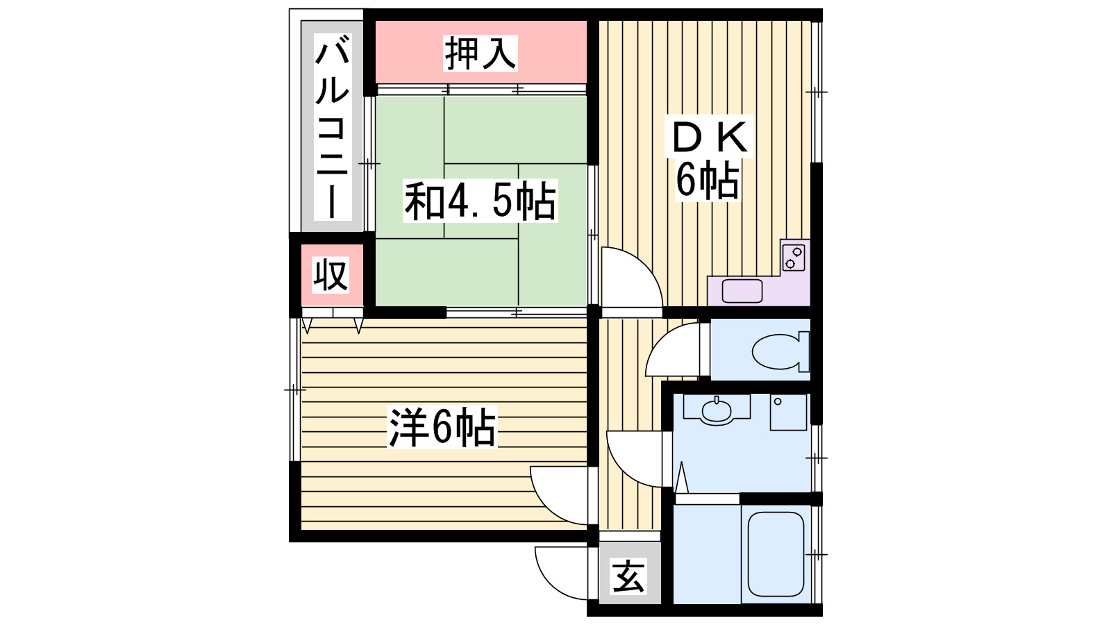 山本ハイツの間取り