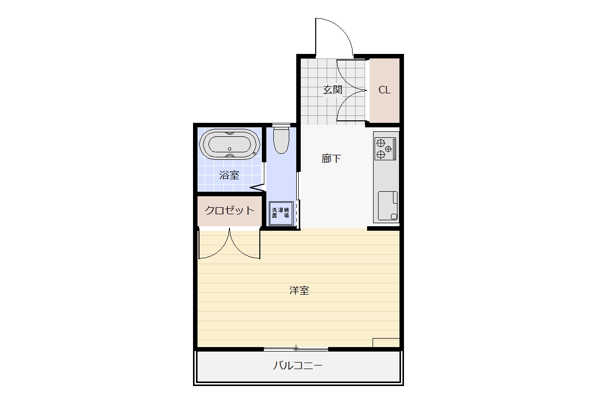 コーポりぶら3の間取り