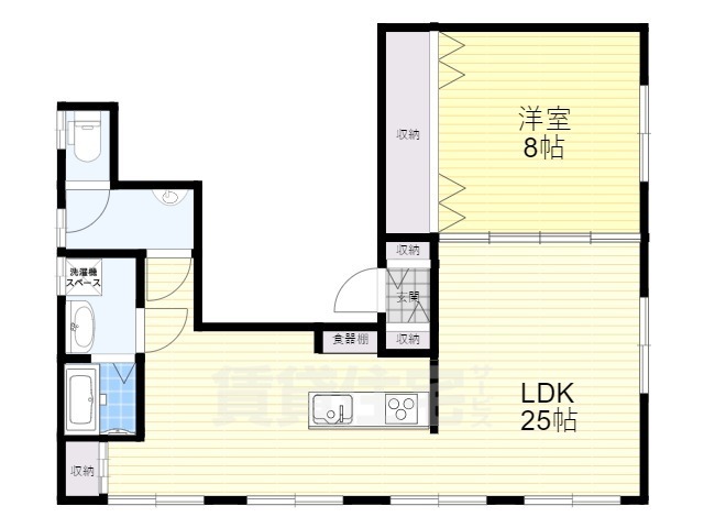 【大津市松原町のマンションの間取り】