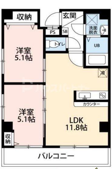 ルル浅草千束の間取り