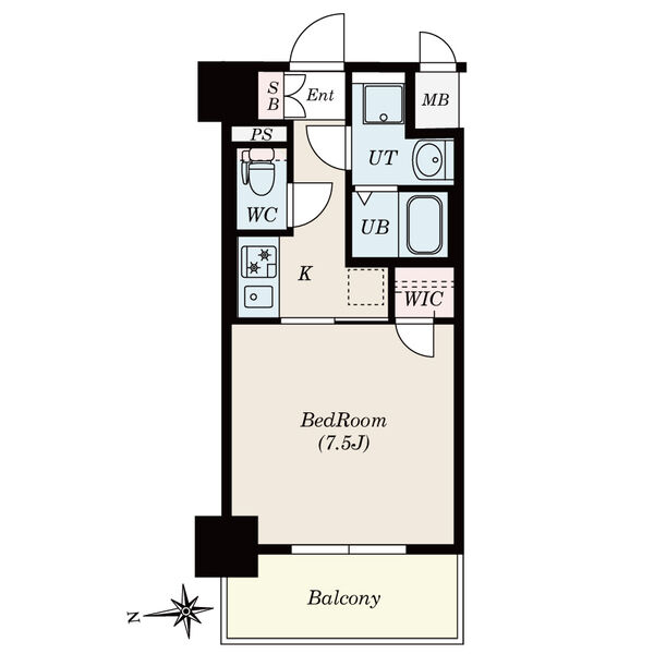 S-RESIDENCE尾頭橋の間取り