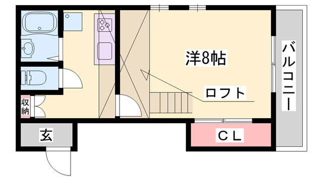 加古郡播磨町南野添のアパートの間取り