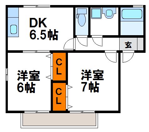 ルミエールコート古賀の間取り