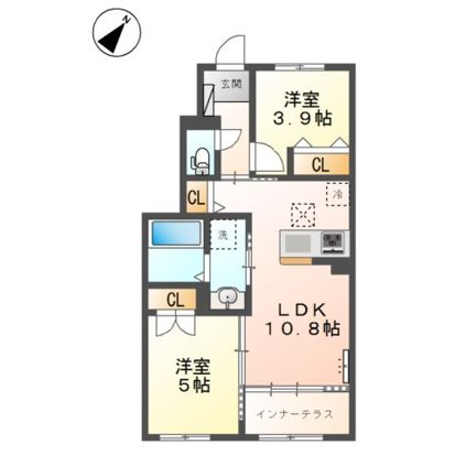 エステート国立の間取り