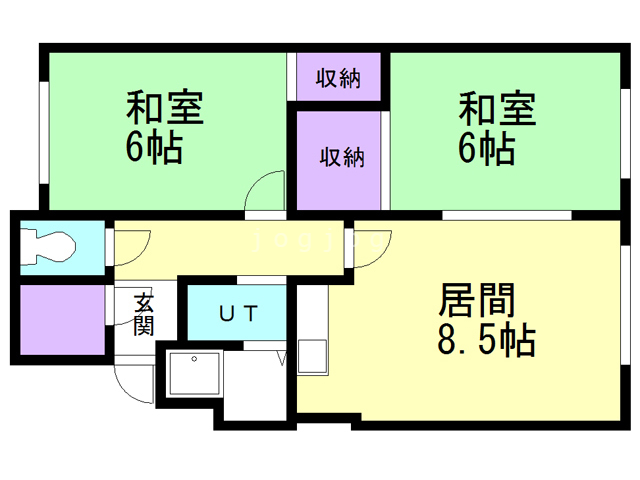 新都ハイツレジェの間取り