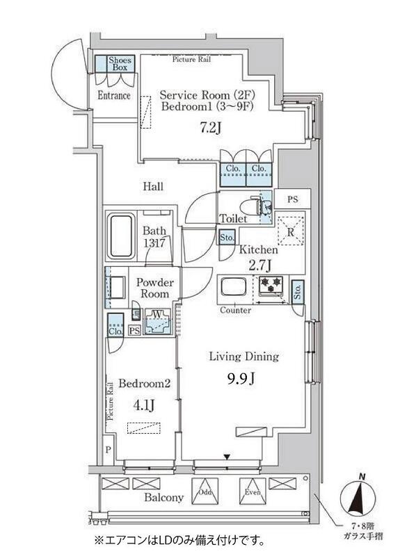 板橋区成増のマンションの間取り